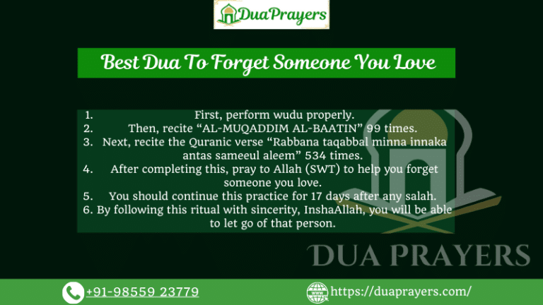 Best Dua To Forget Someone You Love