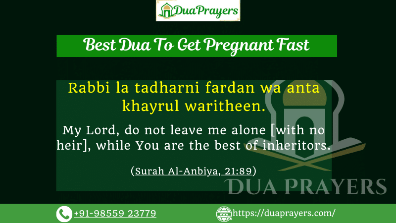 Best Dua To Get Pregnant Fast