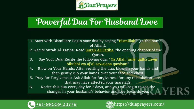 Powerful Dua For Husband Love