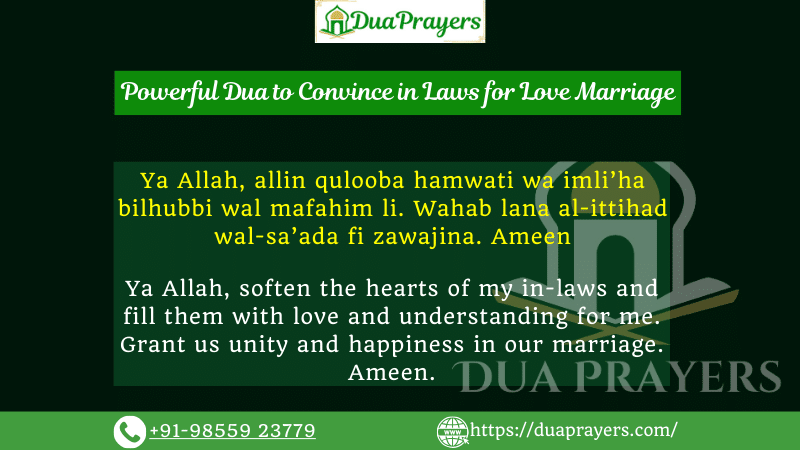 Powerful Dua to Convince in Laws for Love Marriage