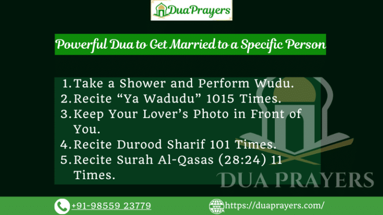 Powerful Dua to Get Married to a Specific Person