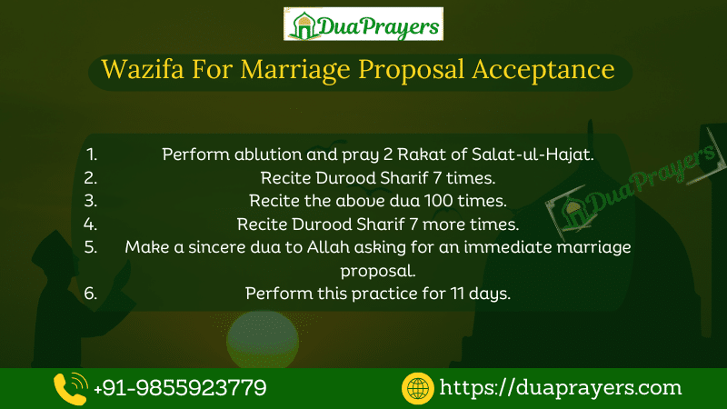 Dua For Marriage Proposal Acceptance