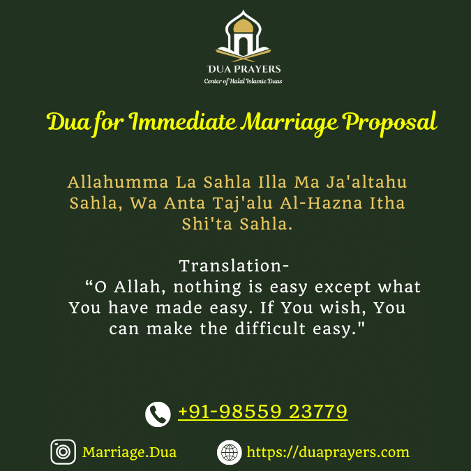 Powerful Dua for Getting Immediate Marriage Proposal