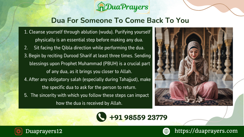 Dua for Someone To Come Back To You